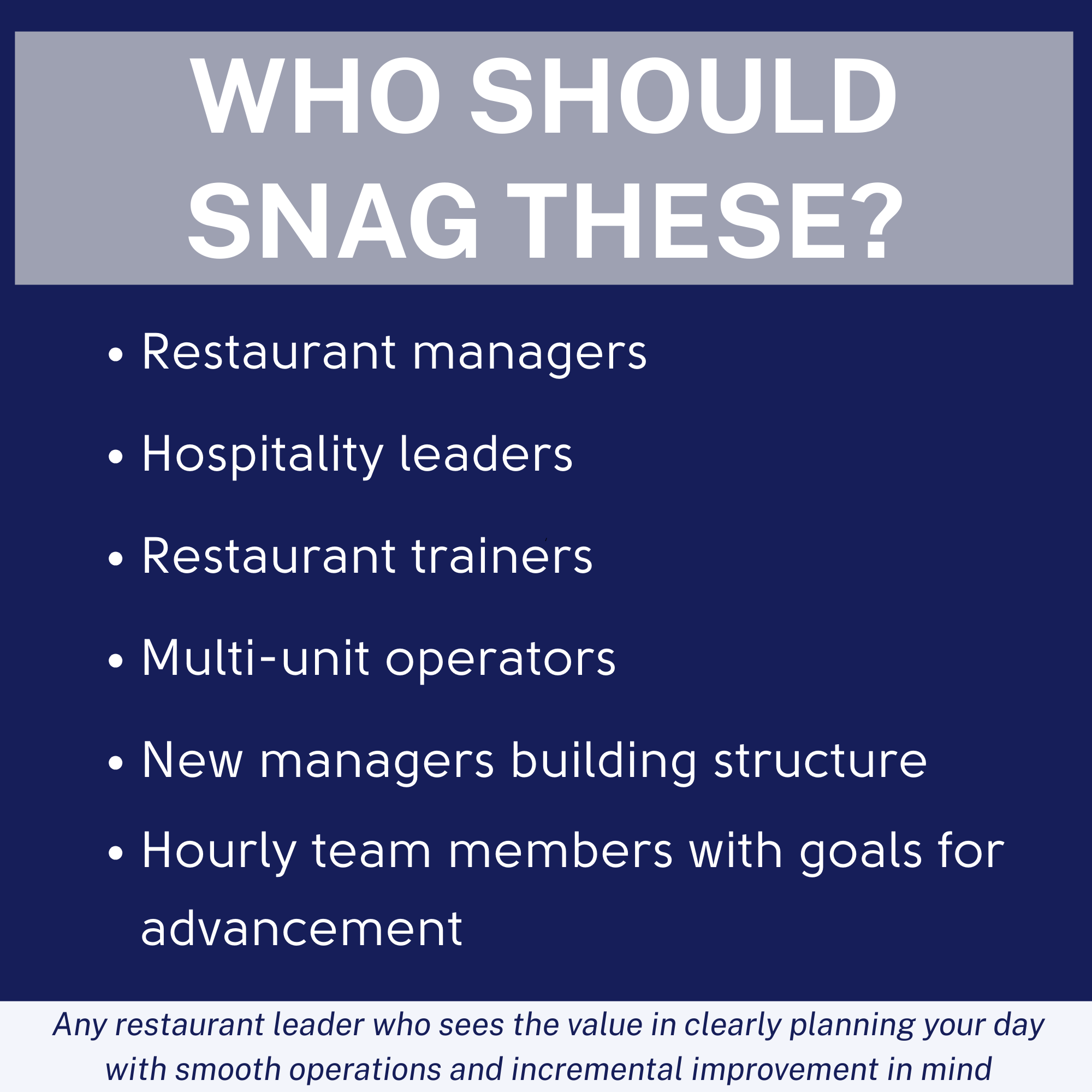 Restaurant Manager Operations Toolkit