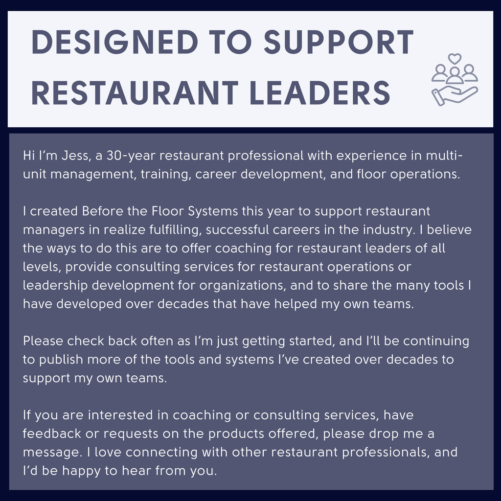 Restaurant Manager Operations Toolkit