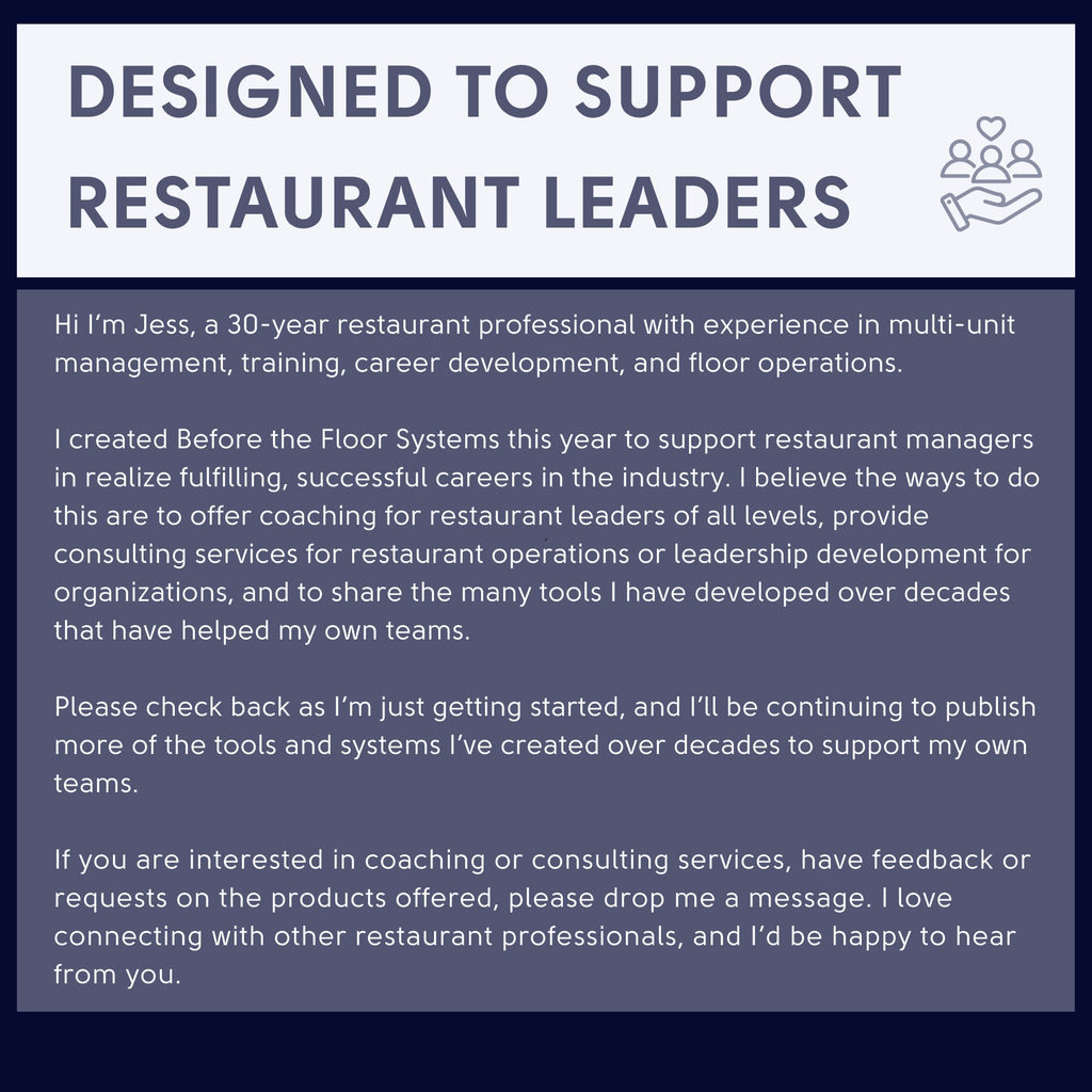 Restaurant Manager Checklists for Daily Operations