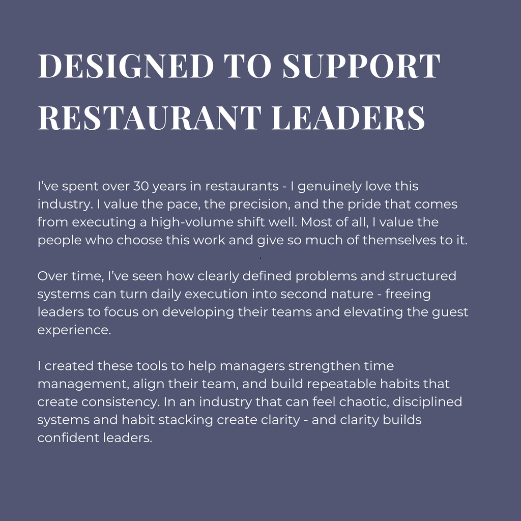 Editable Restaurant Spec Card Template