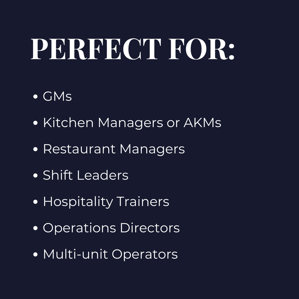 Editable Restaurant Spec Card Template