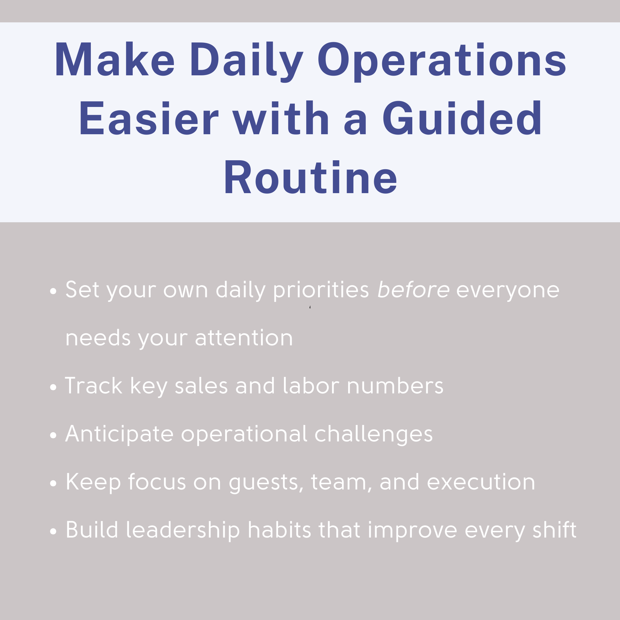 Manager Daily Planner