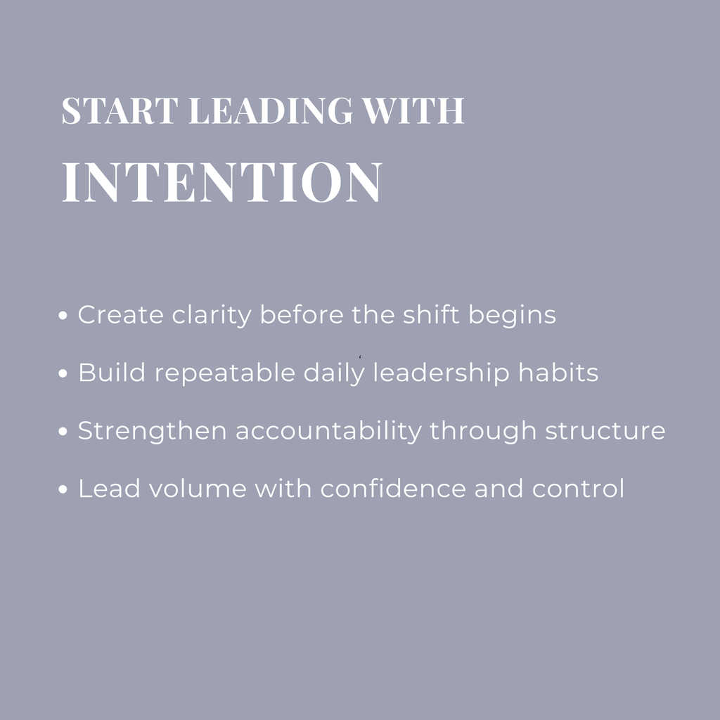 Pre-Shift Meeting Planner for Restaurant Managers