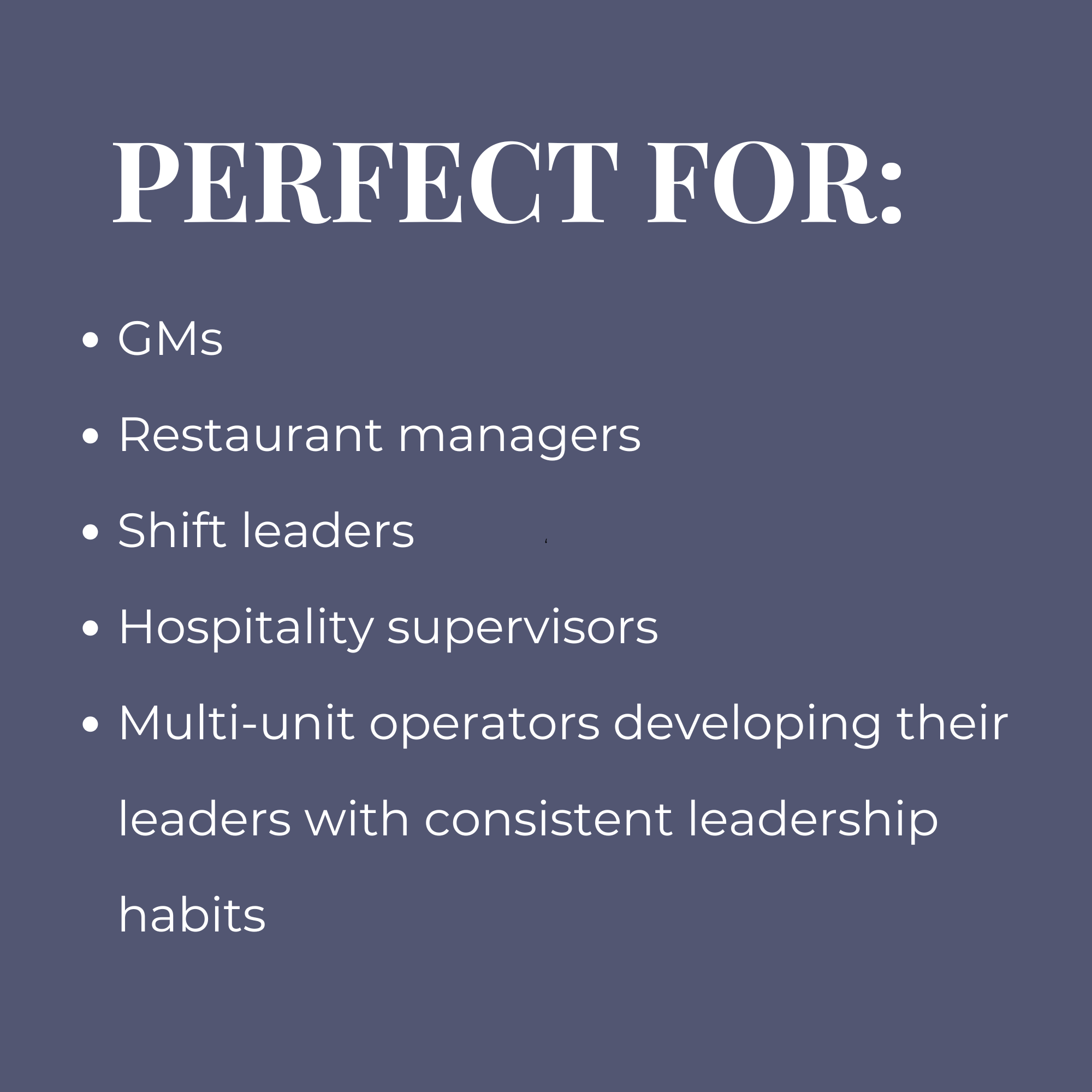 Pre-Shift Meeting Planner for Restaurant Managers