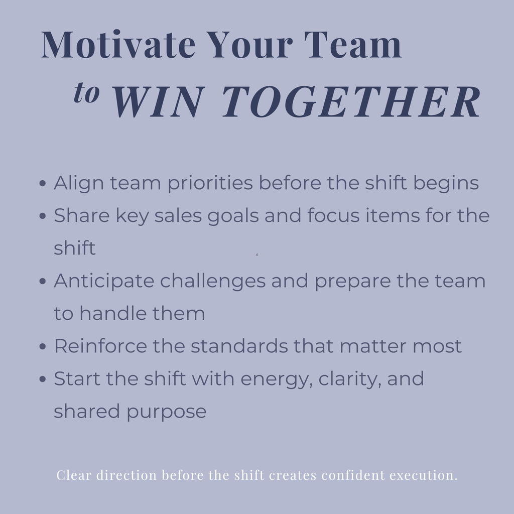Pre-Shift Meeting Planner for Restaurant Managers